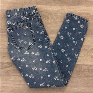 Free People Flower Jeans